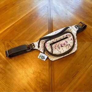 Boho Ranch Shop Metallic Cowhide Sling Bag